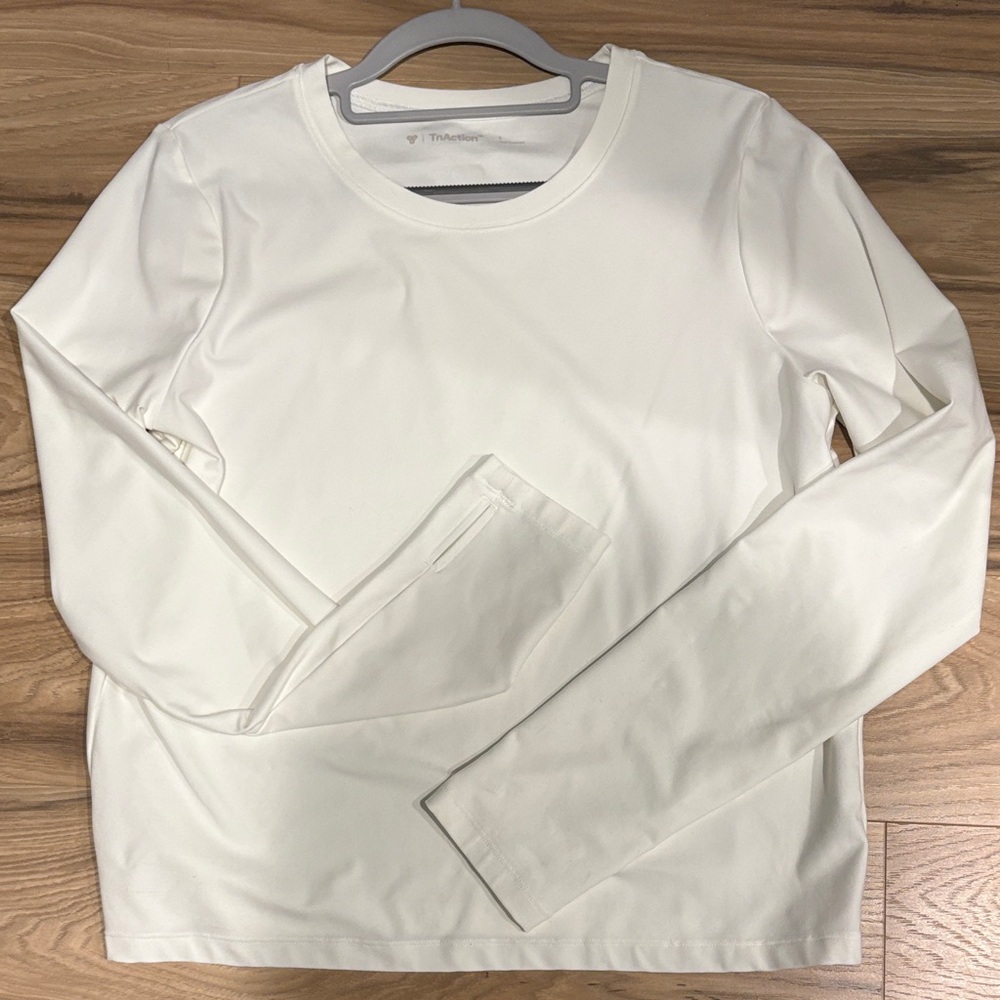White Active Long Sleeve Shirt